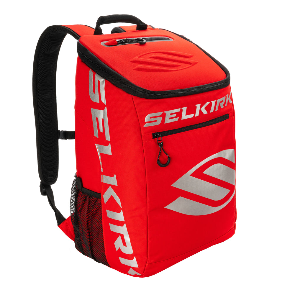 Selkirk Sport Core Line Team Bag, black pickleball backpack with logo.