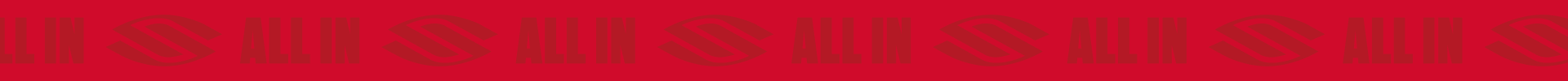 Red banner repeating the words all in with the Selkirk logo.
