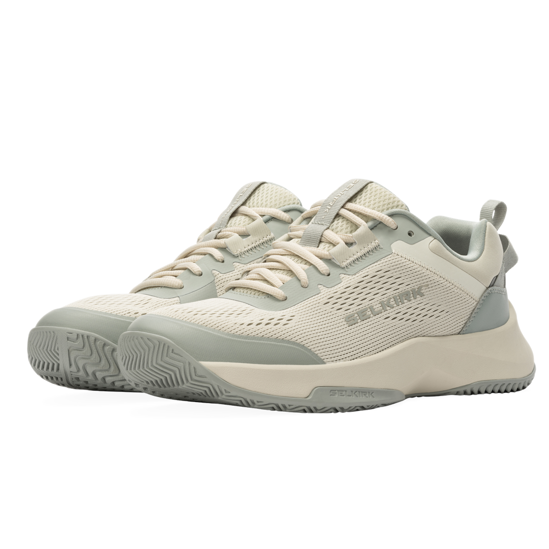 CourtStrike pickleball sneakers in ozone gray, lightweight performance mesh upper for comfort and airflow.